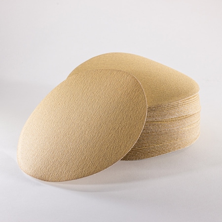 Uneeda 6 in Dia, No Holes, Aluminum Oxide, 320 Grit, Coated Type M-159978